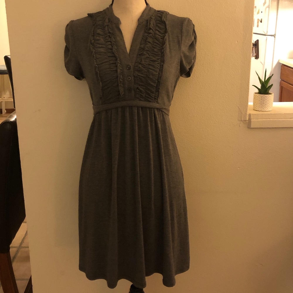 Speechless Ruffled Sash Midi Dress